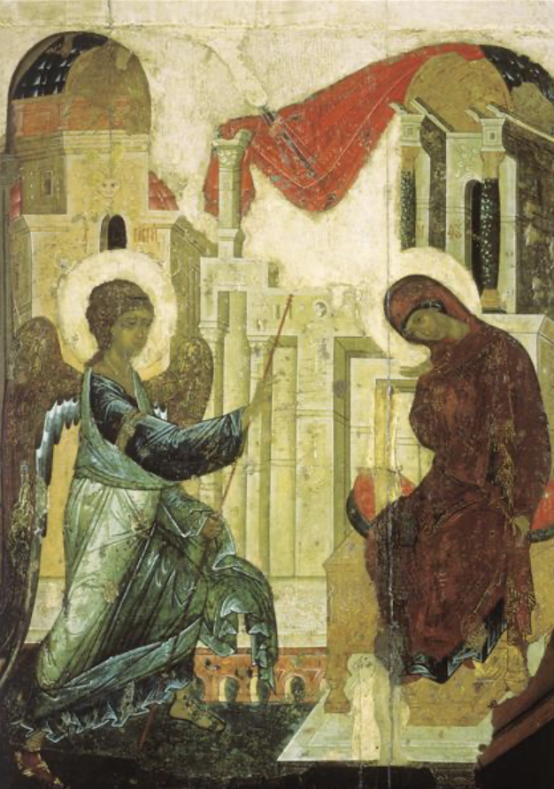 Andrei Rublev, Annunciation, c. 1405. Cathedral of the Annunciation,